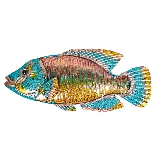 Rainbow Fish Metal Wall Art Hanging