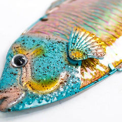 Rainbow Fish Metal Wall Art Hanging