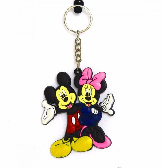 MICKIE AND MINNIE MOUSE PVC CARTOON KEYCHAIN