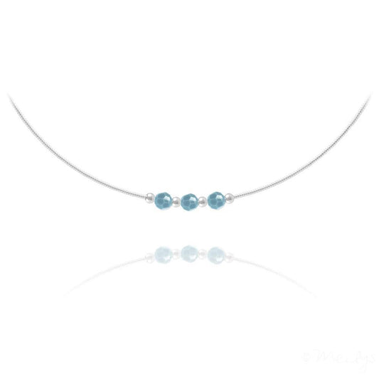Silver Round Beads Choker Necklace