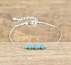 Swarovski Crystal Bracelet Turquoise Beads
