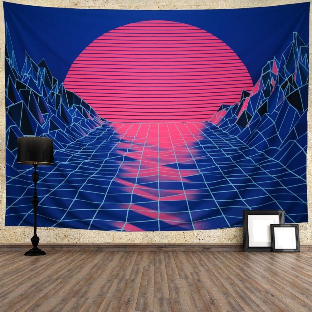 Mountain Sunset ART  Wall  Tapestry