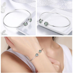 Open Silver Tree of Life Cuff Bangle Bracelet