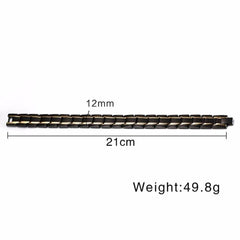 Stainless Steel Black Magnetic Therapy Bracelet