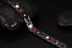 Stainless Steel Black Magnetic Therapy Bracelet