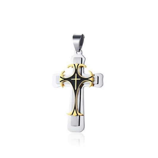 Men  Catholic Crucifix Pendant Cross  Pendant Necklace