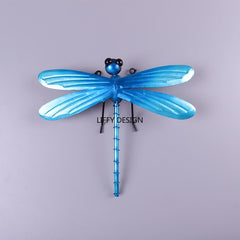 Metal Dragonfly Fairy Wall Art