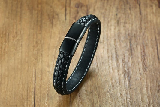 Personalised Leather Bracelet for Men