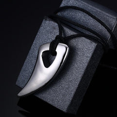Stainless Steel  Men's  Bullhorn Necklaces