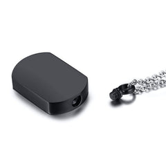 Mens Cremation Urn Pendant Necklace