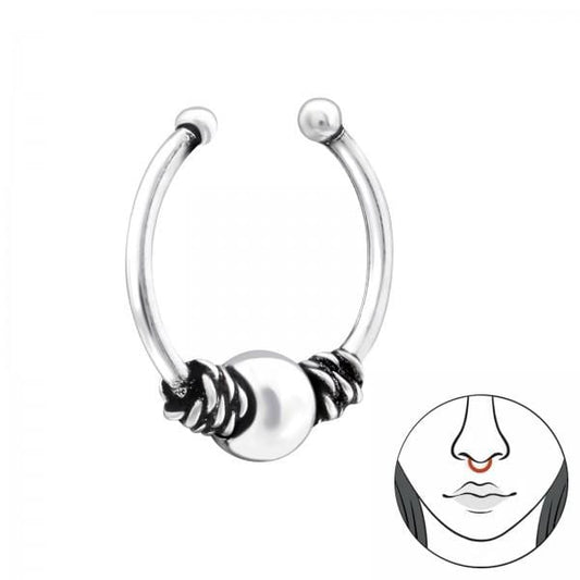 Silver Classy Nose Ring