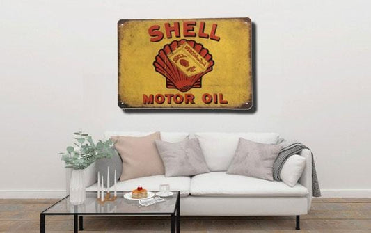 Shell Motor Oil Tin Sign Poster