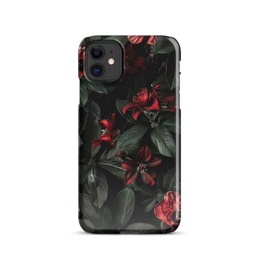 Dark Floral Snap case for iPhone