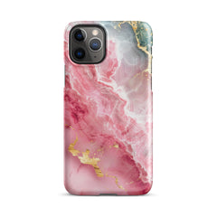 Pink Marble Snap case for iPhone