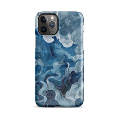 Blue watercolor Snap case for iPhone