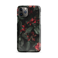 Dark Floral Snap case for iPhone
