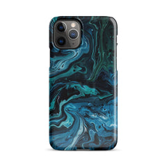 Abstract Blue Snap case for iPhone