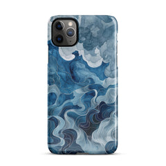 Blue watercolor Snap case for iPhone