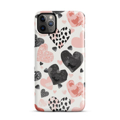 Diamond Hearts Snap case for iPhone