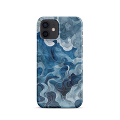 Blue watercolor Snap case for iPhone