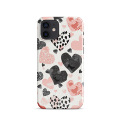 Diamond Hearts Snap case for iPhone