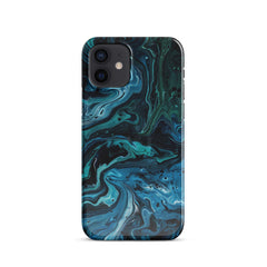 Abstract Blue Snap case for iPhone