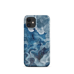 Blue watercolor Snap case for iPhone
