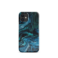 Abstract Blue Snap case for iPhone