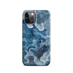 Blue watercolor Snap case for iPhone