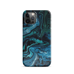Abstract Blue Snap case for iPhone