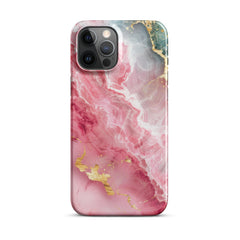 Pink Marble Snap case for iPhone