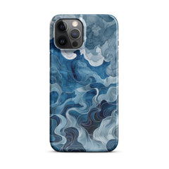 Blue watercolor Snap case for iPhone