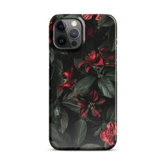 Dark Floral Snap case for iPhone