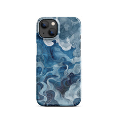 Blue watercolor Snap case for iPhone