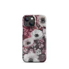 Red Floral Snap case for iPhone