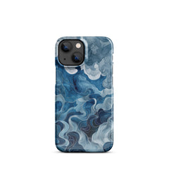 Blue watercolor Snap case for iPhone