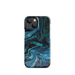 Abstract Blue Snap case for iPhone
