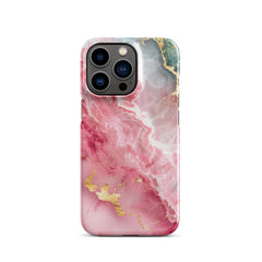 Pink Marble Snap case for iPhone