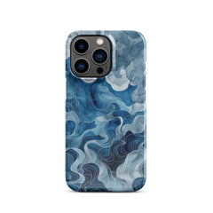 Blue watercolor Snap case for iPhone