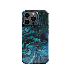 Abstract Blue Snap case for iPhone