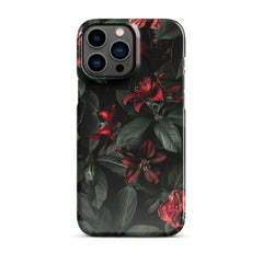 Dark Floral Snap case for iPhone