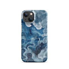 Blue watercolor Snap case for iPhone