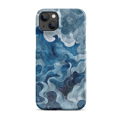 Blue watercolor Snap case for iPhone