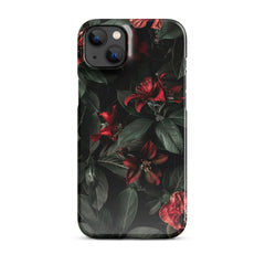 Dark Floral Snap case for iPhone
