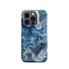 Blue watercolor Snap case for iPhone