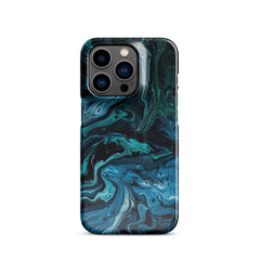 Abstract Blue Snap case for iPhone