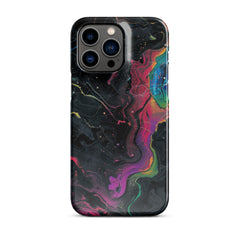 Black rainbow Snap case for iPhone