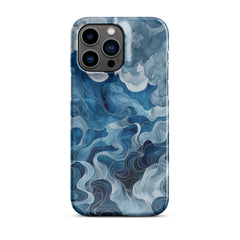 Blue watercolor Snap case for iPhone