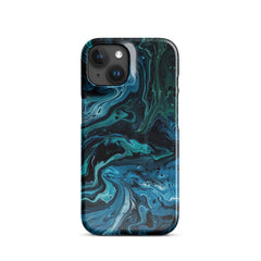 Abstract Blue Snap case for iPhone