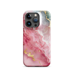 Pink Marble Snap case for iPhone